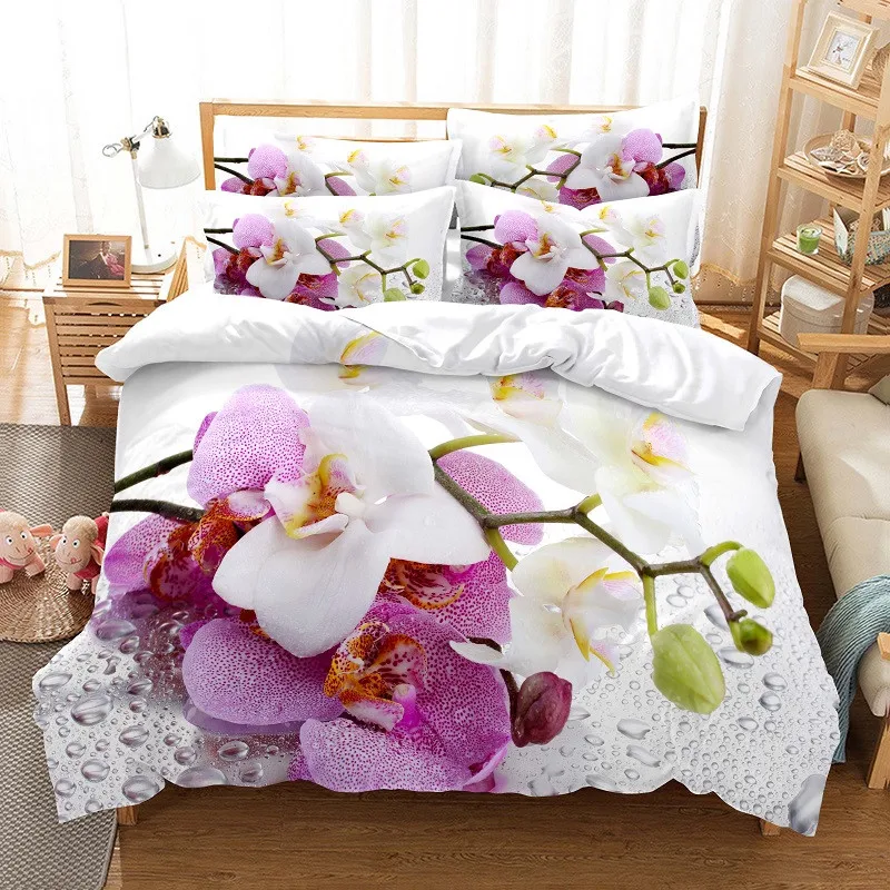 3D Printing Ideas - Flowers Bedding Set Duvet Cover Set
