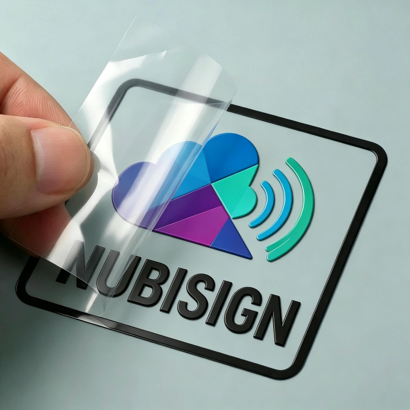 3D Printing Logo - 50pcs Sticker Custom Logo 3D UV