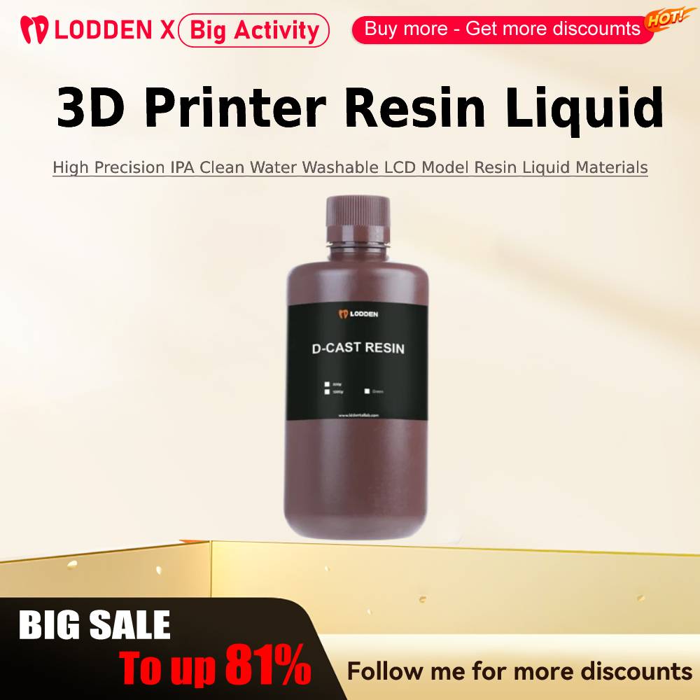 3D Printing Material - Lodden 3D Printer Resin Liquid 385/405nm