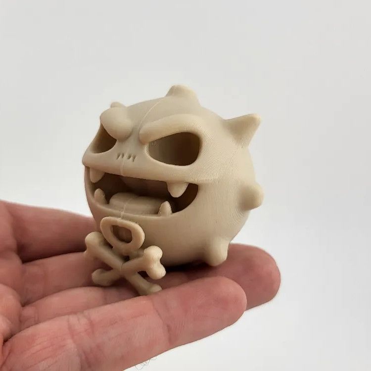 3D Printing Examples - Pokémon Skeletal Fossil Figure Model 3D