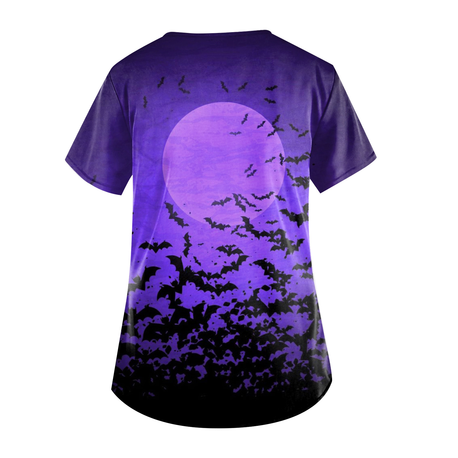 Halloween Bat Pattern T-Shirt  - 3D Printing For Medical ulasan dan harga