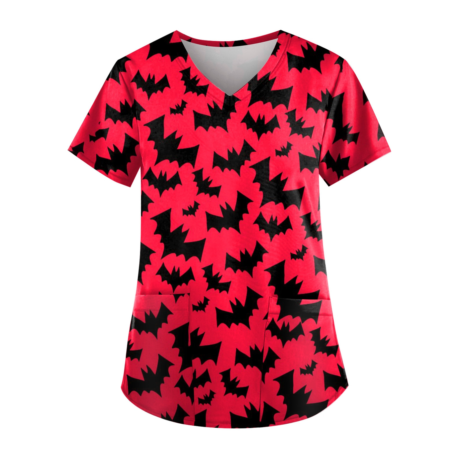 Halloween Bat Pattern T-Shirt  - 3D Printing For Medical ulasan dan harga