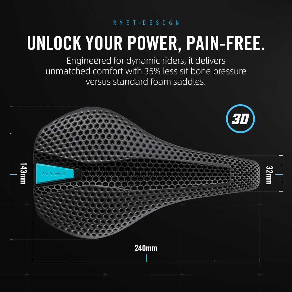 2025 RYET Carbon Saddle for MT - 3D Printing Guide ulasan dan harga