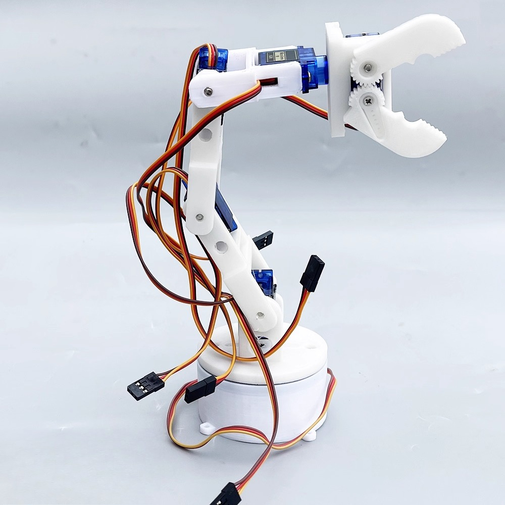 3D printed white six-axis robo - 3D Printing Robot Arm ulasan dan harga