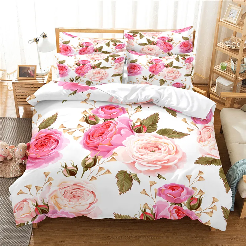Flowers Bedding Set Duvet Cove - 3D Printing Ideas ulasan dan harga