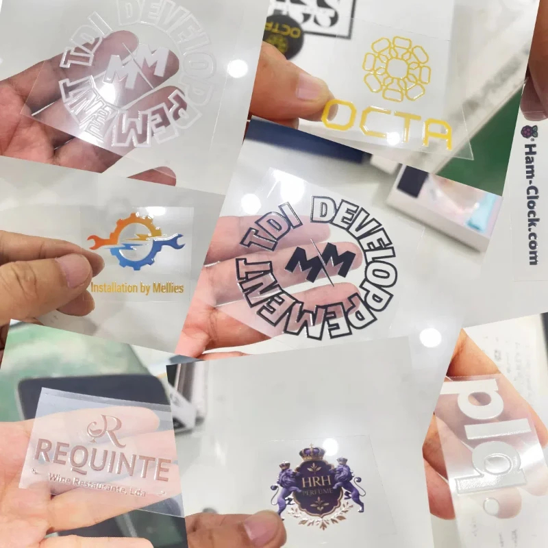 50pcs Stickers Custom Transfer - 3D Printing Logo ulasan dan harga