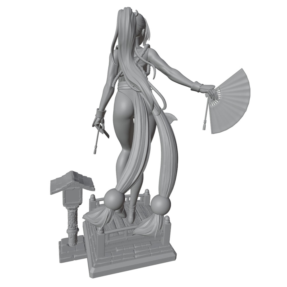 1/24 Sexy Long-Haired Girl Min - 3D Printing App ulasan dan harga