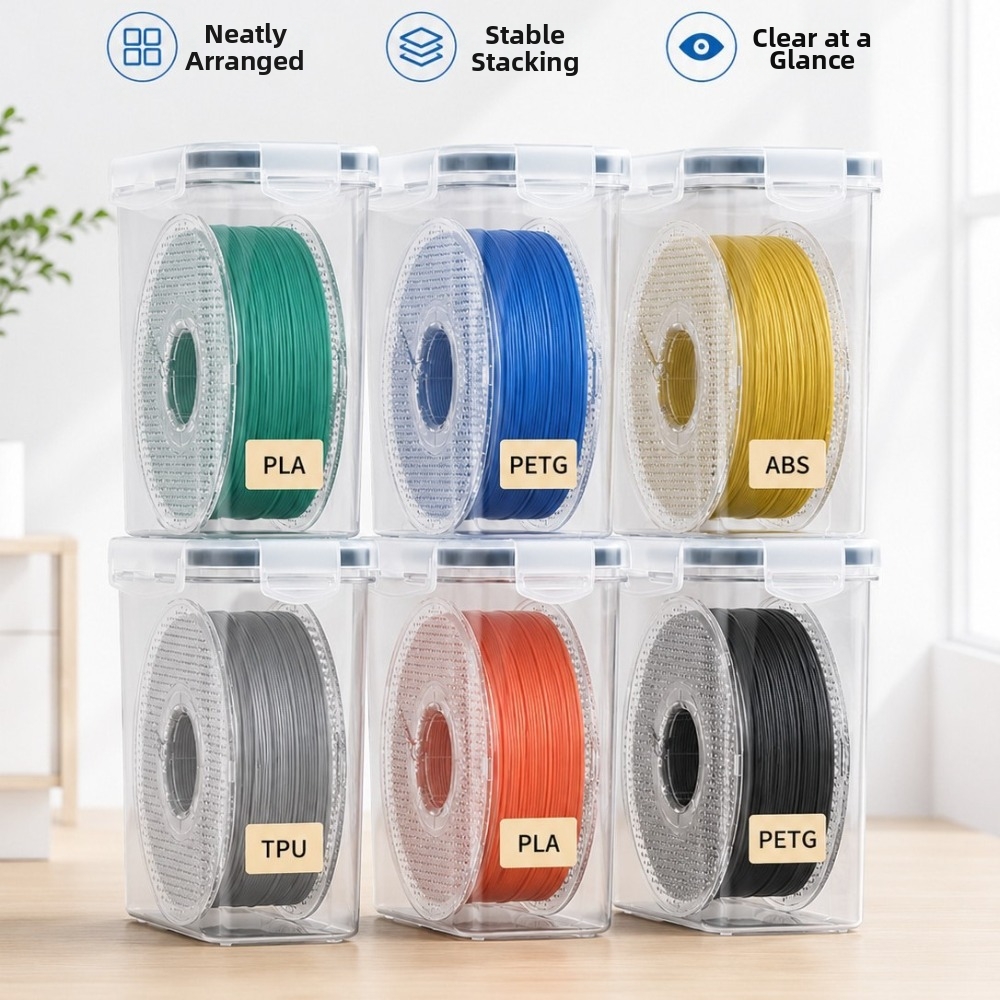 Transparent Filament Container - 3D Printing For Medical ulasan dan harga