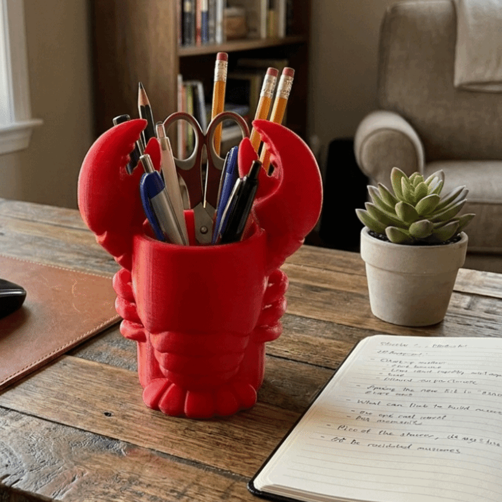 Novelty 3D Printed Lobster-sha - 3D Printing Cafe ulasan dan harga