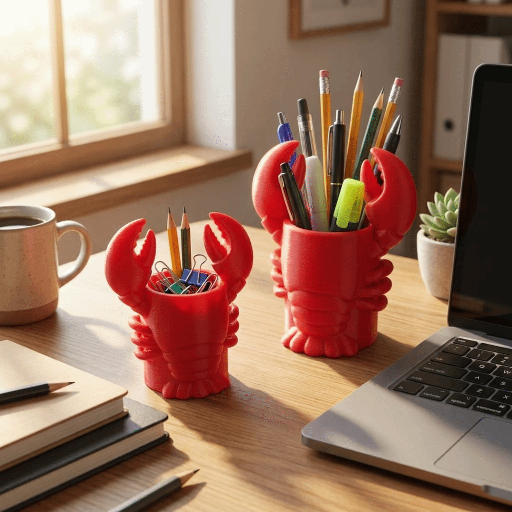 Novelty 3D Printed Lobster-sha - 3D Printing Cafe ulasan dan harga
