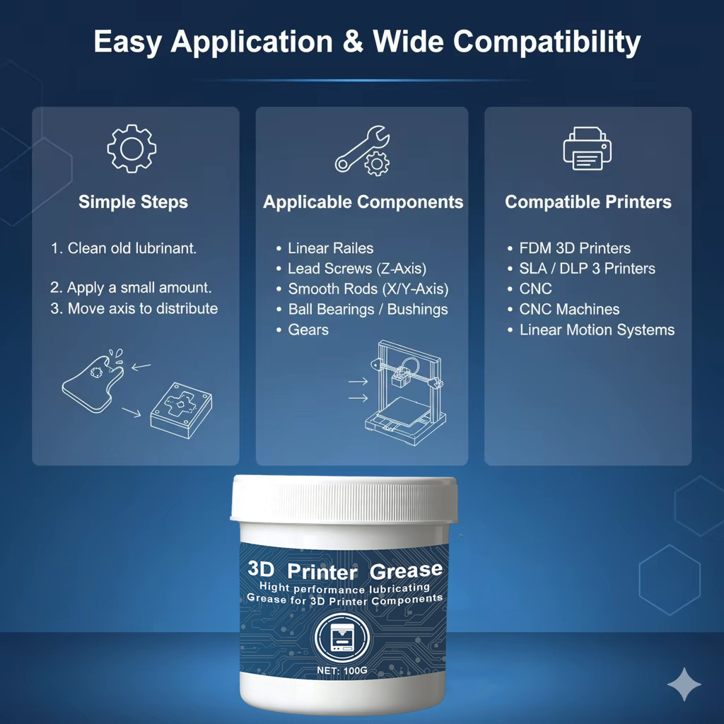 100g Lithium Grease 3D Printer - 3D Printing Guide ulasan dan harga