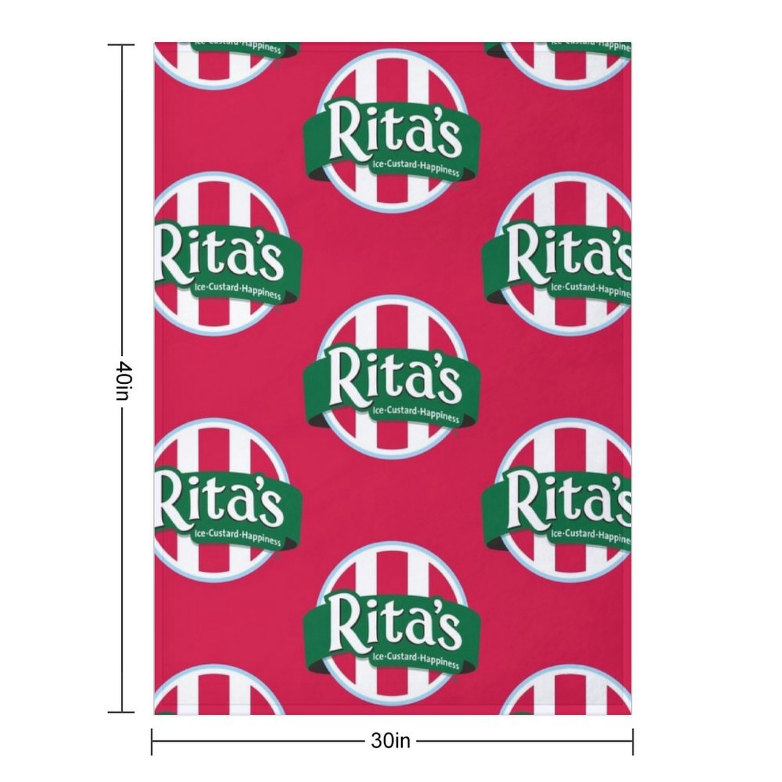 Rita's Italian Ice Cafe Throw  - 3D Printing Cafe ulasan dan harga