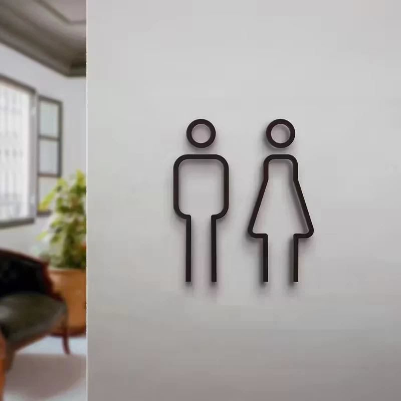 3D Printed Bathroom Door Sign  - 3D Printing Cafe ulasan dan harga