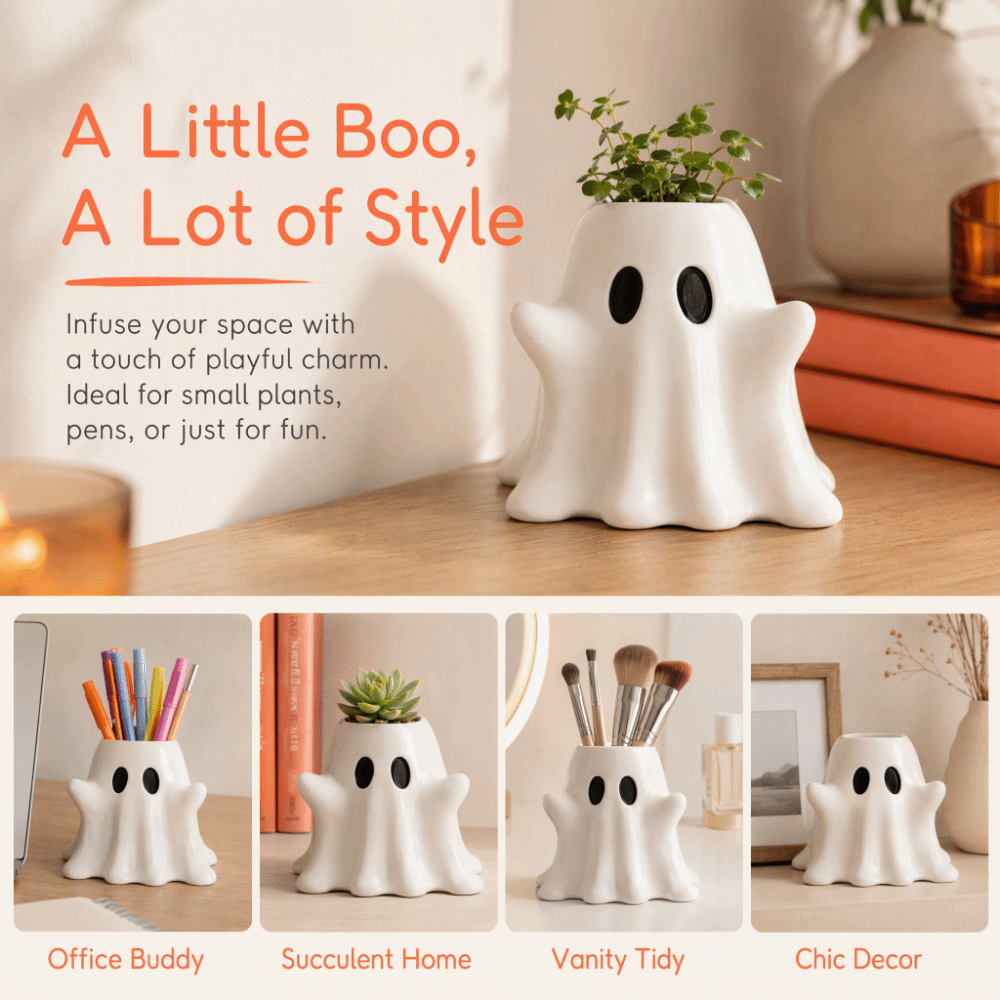 3D Printed White Ghost Vase Cr - 3D Printing Cafe ulasan dan harga