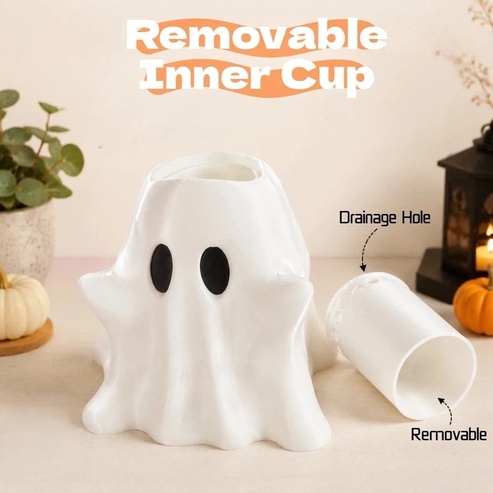 3D Printed White Ghost Vase Cr - 3D Printing Cafe ulasan dan harga