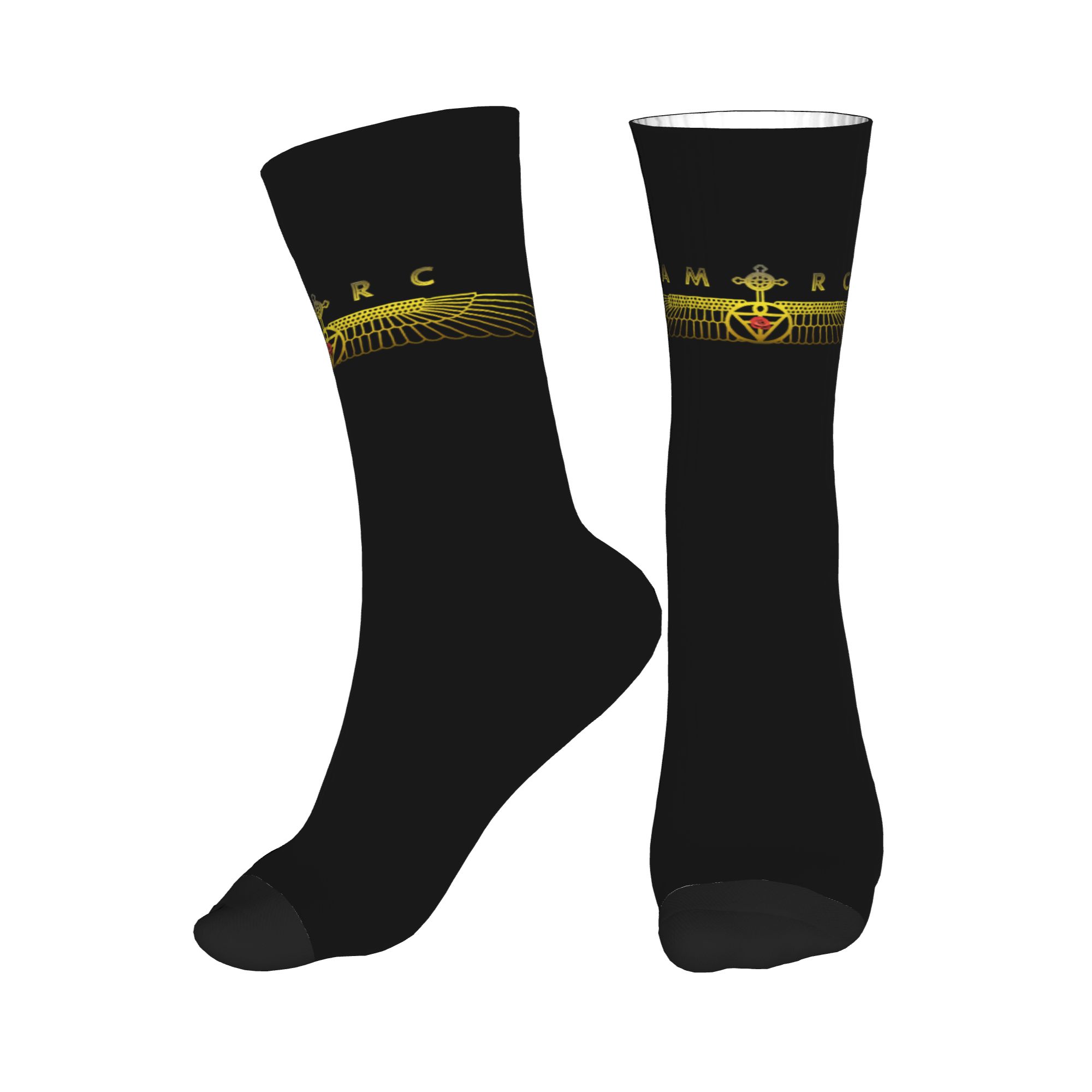 Fun Mens AMORC Logo Dress Sock - 3D Printing Logo ulasan dan harga
