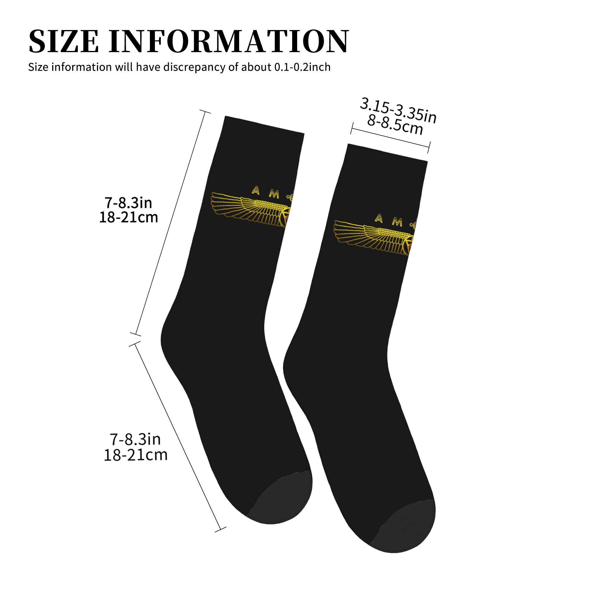 Fun Mens AMORC Logo Dress Sock - 3D Printing Logo ulasan dan harga