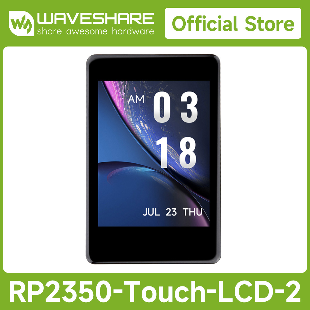 Waveshare RP2350 2inch Capacit - Raspberry Pi 3D Print ulasan dan harga