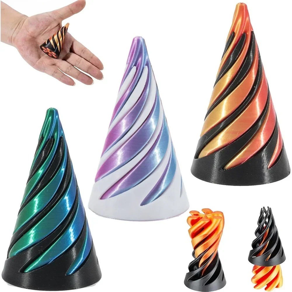 3D Printed Spiral Cone Toy Imp - 3D Printing Objects ulasan dan harga
