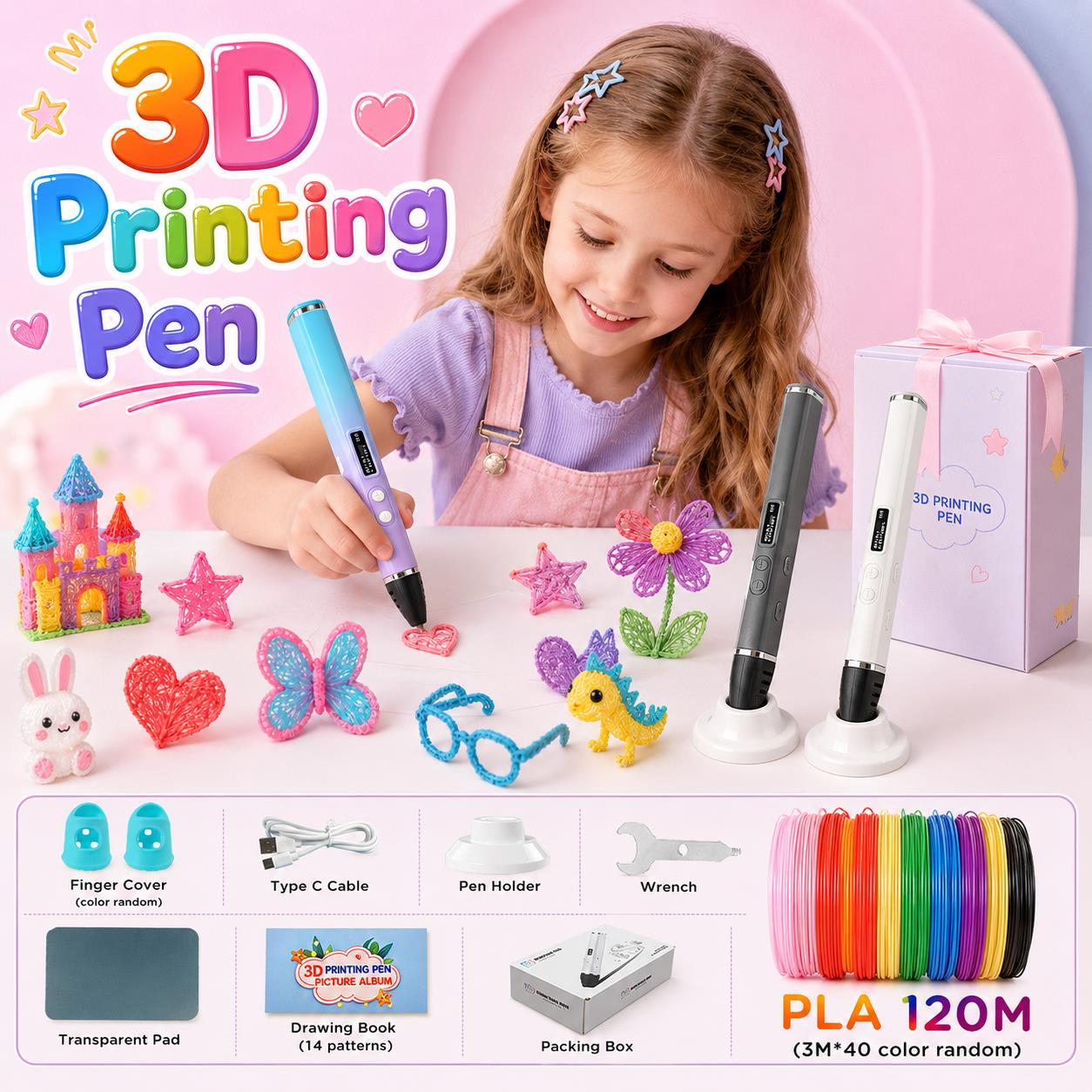 3D Printing Pen Kids with Type - 3D Printing Filament ulasan dan harga