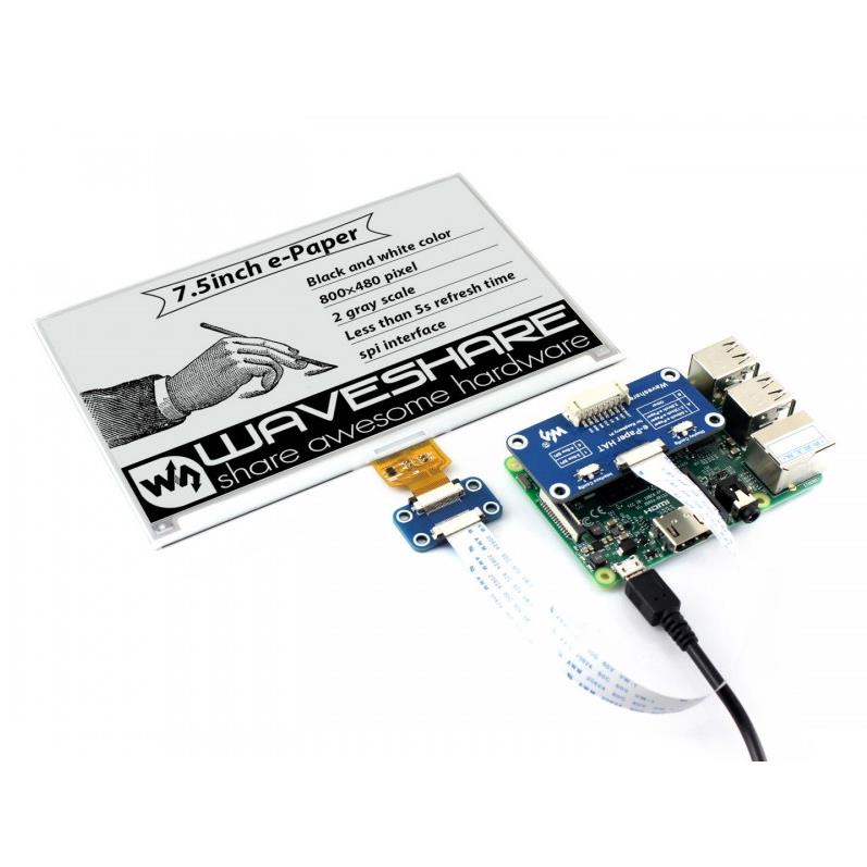 Waveshare 800*480,7.5inch E-In - Raspberry Pi 3D Print ulasan dan harga