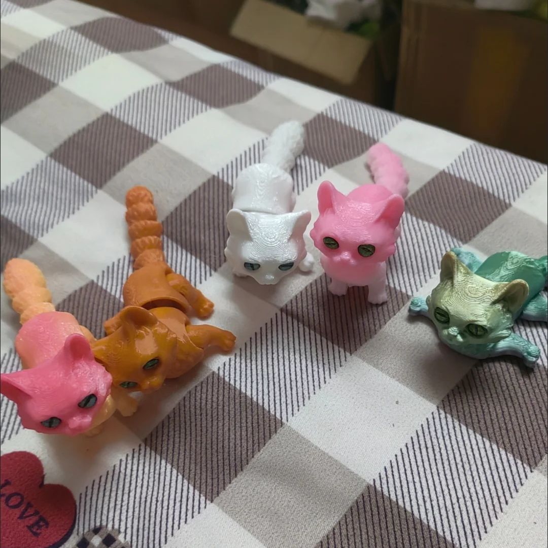 NEW 3D Printed Cat with Multip - 3D Printing App ulasan dan harga