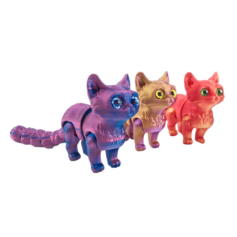 NEW 3D Printed Cat with Multip - 3D Printing App ulasan dan harga