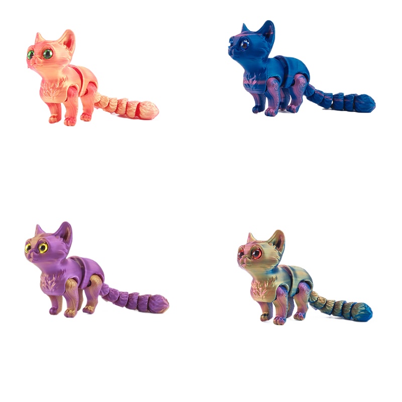 NEW 3D Printed Cat with Multip - 3D Printing App ulasan dan harga