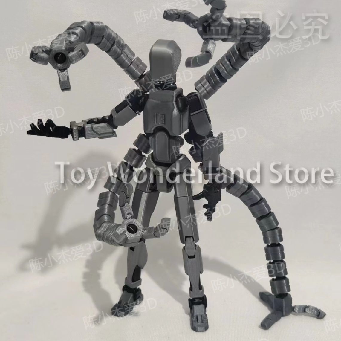 17CM Six Arms 3D Printed Manne - 3D Printing Robot Arm ulasan dan harga