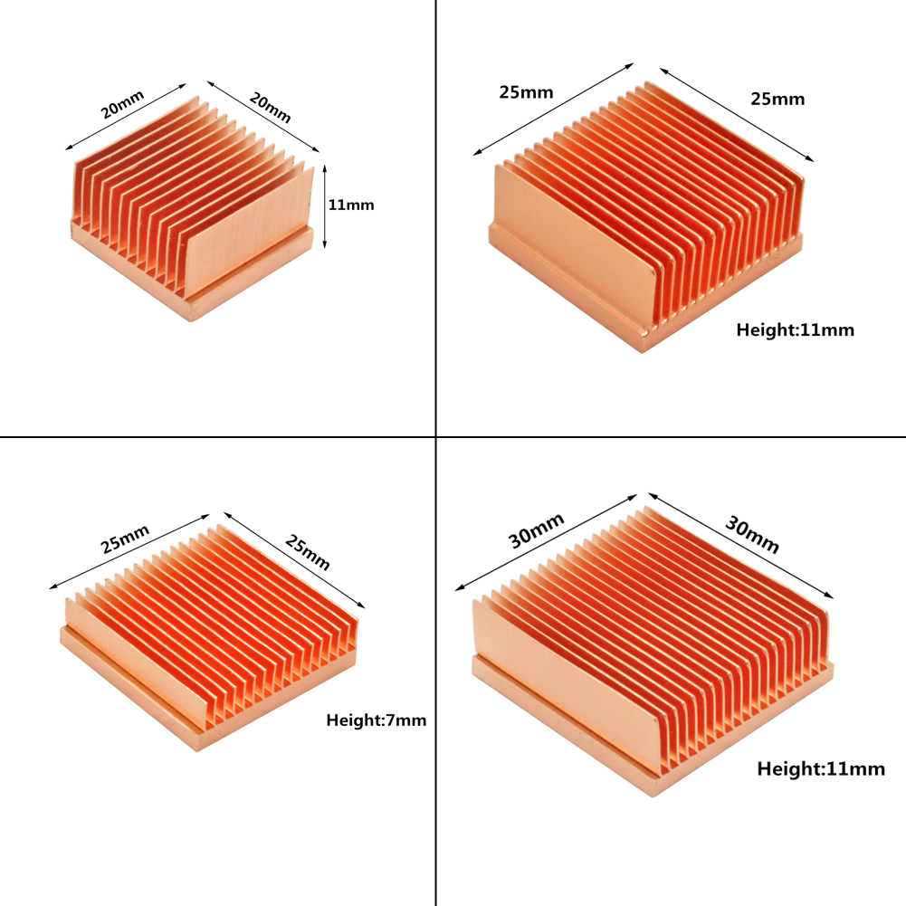 Pure Copper Heatsink DIY Heat  - Raspberry Pi 3D Print ulasan dan harga