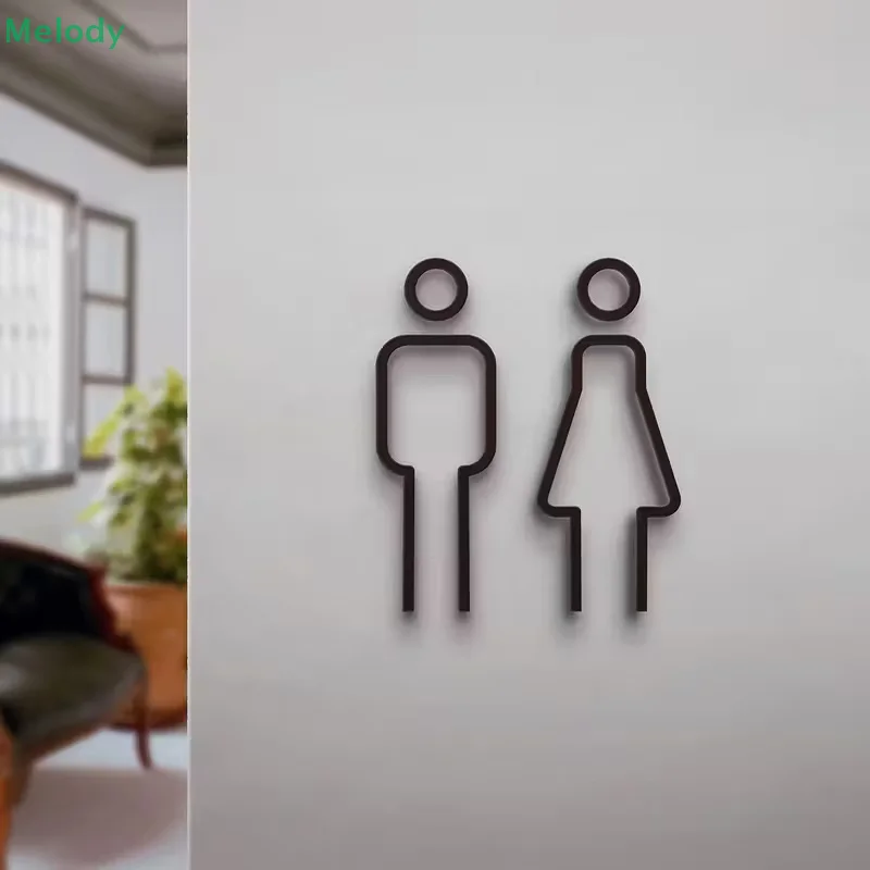 3D Printed Bathroom Door Sign  - 3D Printing Cafe ulasan dan harga