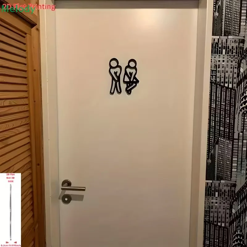 3D Printed Bathroom Door Sign  - 3D Printing Cafe ulasan dan harga